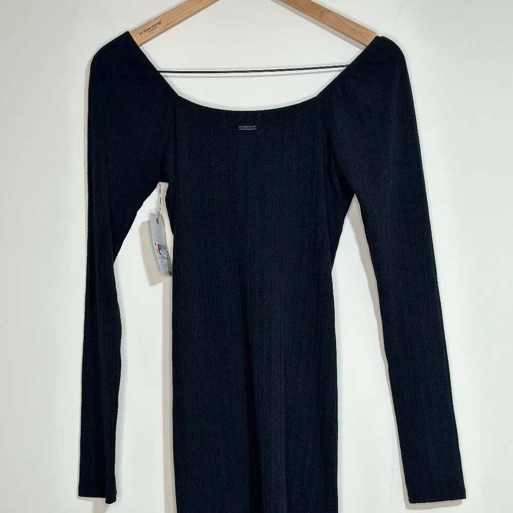 NWOT BILLABONG Women's Stretch FIll it All Mini Dress Size Medium Black … - Picture 4 of 9